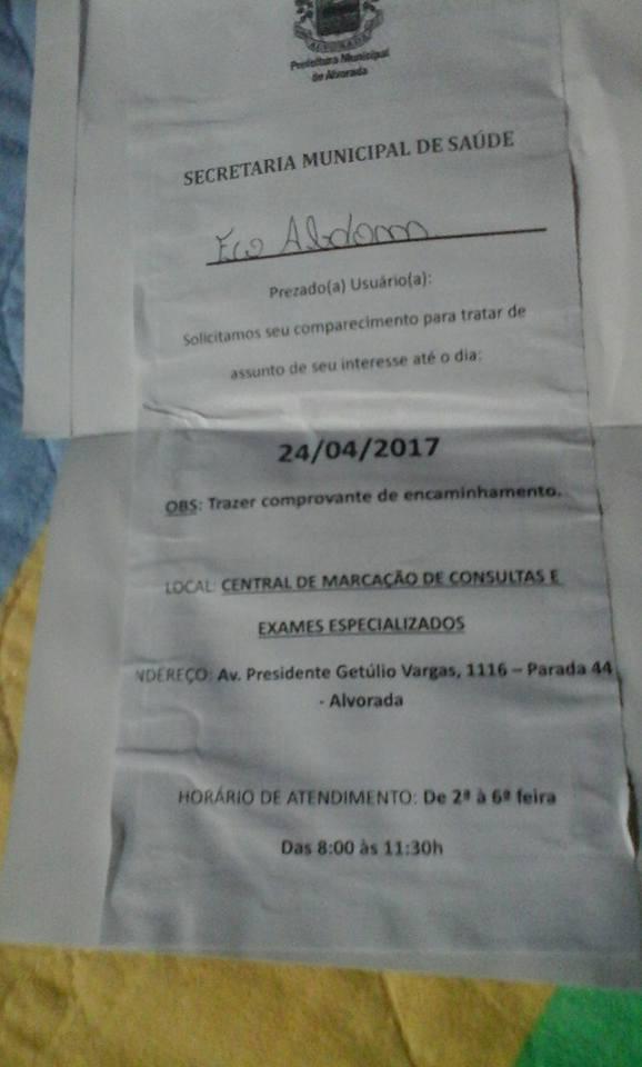 Agendamento de exame